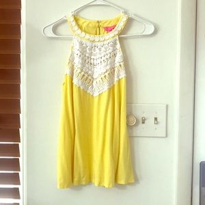 Lilly Pulitzer lace neck tank top